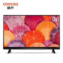 酷开(coocaa)K24 24英寸高清智能网络液晶平板电视 酷开系统 WiFi(黑色)(黑色 通用版)