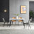 富莱克岩板轻奢餐桌现代简约家用小户型长方形经济型北欧餐桌椅组合[88餐台+88餐椅组合](白色餐桌)