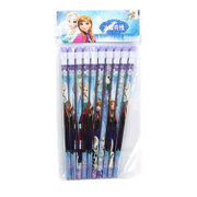 迪士尼冰雪奇缘幼儿小学生儿童10支装橡皮头HB铅笔 P81306(紫色)
