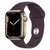 Apple Watch Series 7 智能手表 GPS款+蜂窝款 41毫米金色不锈钢表壳 绛樱桃色运动型表带MKHY3CH/A