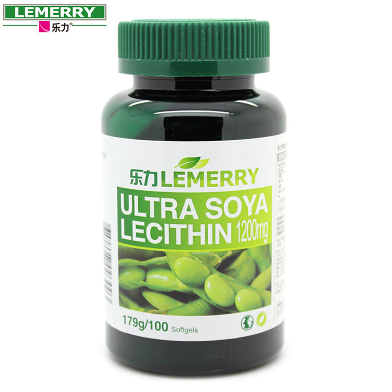乐力大豆磷脂软胶囊1.79g*100粒原装进口