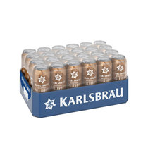卡斯布鲁德国原瓶进口 卡斯布鲁（KARLSBRÄU）窖藏拉格啤酒 500ml*24听 整箱装