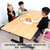 启健学生写字书桌简约套装儿童桌椅可升降手摇全实木家用学习桌(楠竹1600x800)