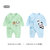 2件装 新生婴儿儿衣服纯棉宝宝内衣连体衣无骨哈衣春秋初生和尚服(绿小熊+hi熊猫 66cm)