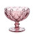 冰淇淋杯甜大号奶昔欧式玻璃浮雕茶盘迷你餐具茶叶罐玻璃杯奶锅陶瓷厨房杯子(红色-菱形-)