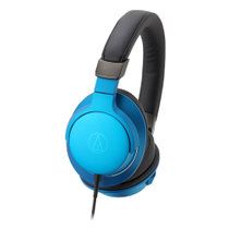 铁三角（Audio-technica）ATH-AR5iS 高解析音质便携型耳罩式耳麦 蓝色