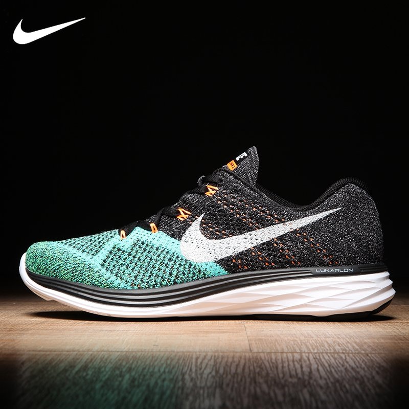 跑步鞋耐克男鞋nikeflyknitlunar3飞线跑步鞋男透气休闲运动鞋