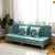 小户型布艺沙发简易客厅可折叠沙发单人双人三人沙发出租房沙发床(双人座长度1.2米：带2个抱枕 清新蓝（推荐）)