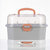 ALCOCO婴儿奶瓶收纳箱可手提便携式宝宝奶粉盒儿童防尘干燥架灰色BSK10603 密封防尘 沥水晾干 便携设计