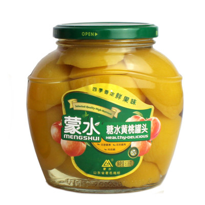 【方便食品图片】蒙水 糖水黄桃罐头 838g/瓶图片大全,高清图片时尚