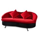 周家庄布艺沙发创意沙发小户型客厅宜家红唇三人沙发组合936