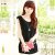 EVEI2013夏装新款女装韩版时尚宽松雪纺衫无袖雪纺上衣 送腰带320897(黑色 M)