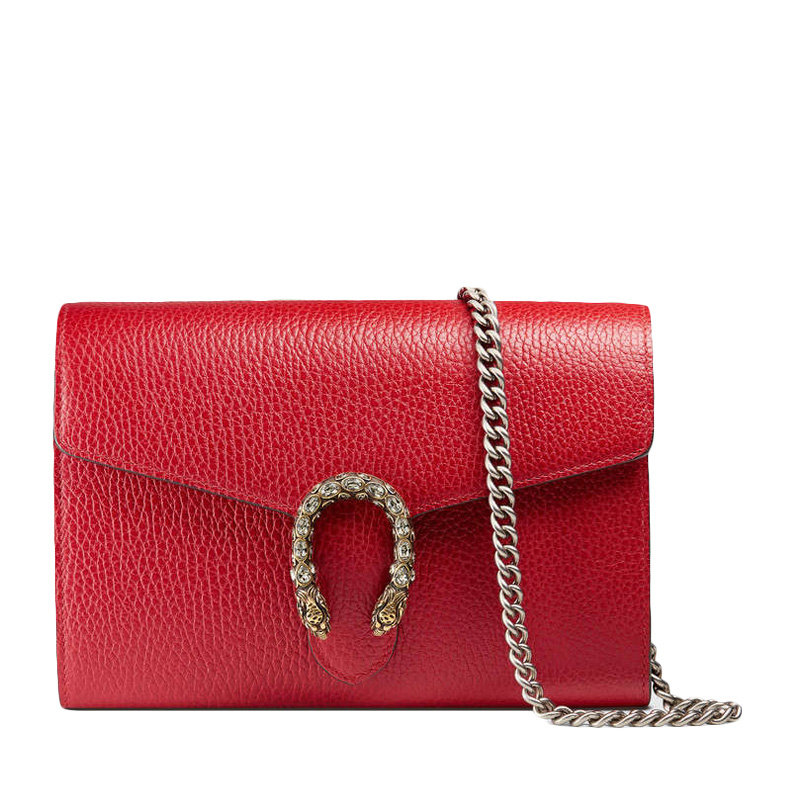 单肩包图片】gucci古驰红色牛皮时尚女士酒神包401231-caogx-8990红色