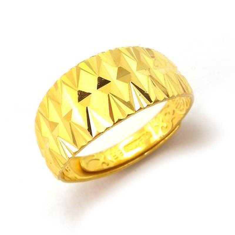 时尚饰品金太福钻石999千足金24k黄金千足金戒指结婚女戒678g返回商品