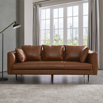 TIMI 北欧沙发 现代简约沙发 小户型沙发 会客沙发组合 时尚沙发组合(深棕色 双人位沙发)