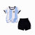 棉果果男童t恤套装宝宝短袖套装幼儿夏季新款足球衣服短裤1-6岁(100cm 蓝色)