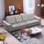 左右真皮沙发现代简约时尚大小户型客厅沙发组合实木家具 DZY6008(C1012青灰色 四人位)第2张高清大图