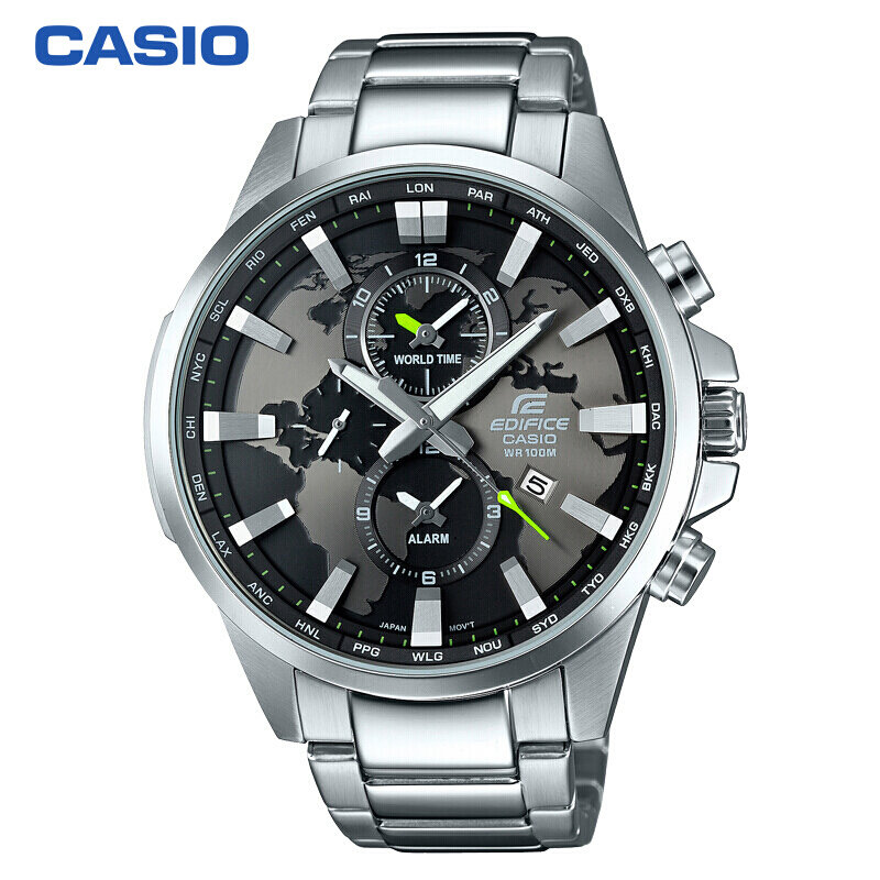 卡西欧手表edifice系列商务时尚石英男表efr303d1a国美超市甄选