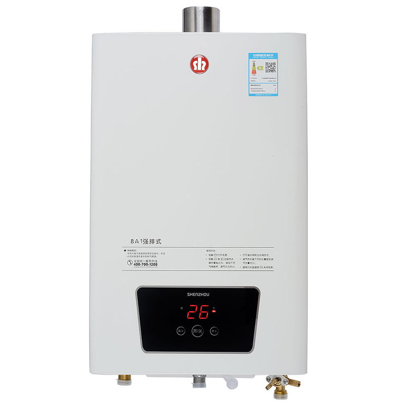 神州jsq158a18l强排式燃气热水器智能恒温白