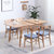 丰圆藤木 餐桌椅组合 北欧纯实木白橡木可伸缩餐桌 折叠餐桌小户型(1.2*1.5m原木色 一桌六椅)