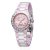 BINLUN 宾伦 时尚贝壳表盘 多功能三眼计时 粉色石英女式腕表
