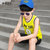 男童篮球服中大童夏季薄款背心短裤两件套儿童套装速干篮球套装12(170cm（身高165-170cm） 黄色)