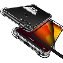 360n7pro手机壳 360N7PRO手机套 保护套壳 透明硅胶全包防摔气囊手机壳套+全屏钢化膜+指环支