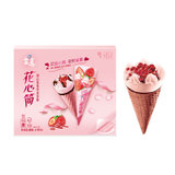 雀巢呈真 雪糕甜筒 冰激凌花心筒 67g*6支 甜心草莓味冰淇淋