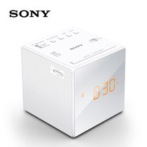 Sony/索尼 ICF-C1 闹钟收音机便携式FM/AM可爱音乐老人床头闹钟(白色)