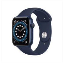（Apple）苹果Apple Watch Series 6/SE 智能手表iwatch6/SE苹果手表(S6蓝色铝金属表壳+蓝色运动表带 44mm GPS+蜂窝网络款)
