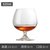 水晶玻璃白兰地杯洋酒杯白酒杯威士忌酒杯矮脚红酒杯大肚干邑杯子(水晶材质（625ml）冷切口)
