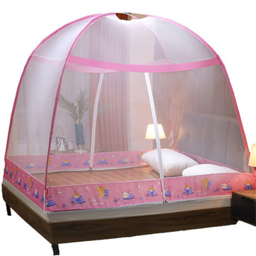 黛格床上用品单双人床玻璃纤维防蚊魔术免安装蚊帐  防蚊 舒适 耐用(4 默认)