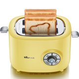 小熊（Bear） 多士炉 烤面包机 家用2片 面包片 黄色吐司机全自动 早餐机DSL-A02G
