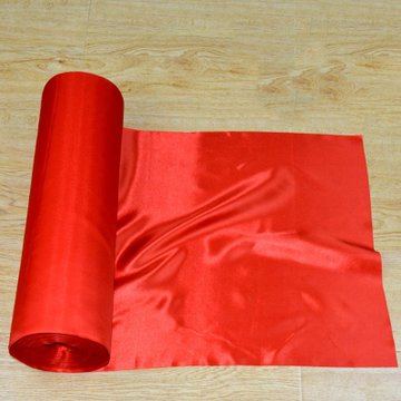 布料佛布金黄色红布黄绸布大红布料揭幕红布绸缎布100cm宽大红色绸缎