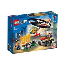 LEGO乐高城市系列消防直升机高空救援60248拼插积木玩具
