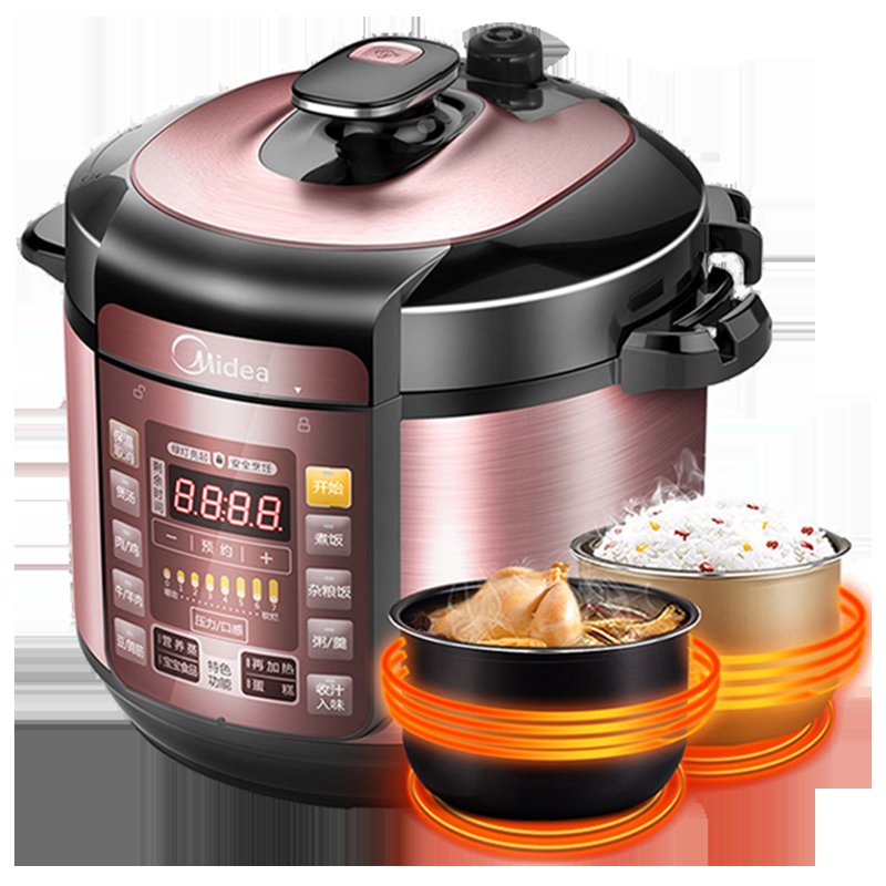 美的(midea) 电压力锅家用智能5l饭煲高压 my-yl50simple101