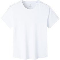安踏2022透气跑步健身短袖T恤短裤两件套女装M白色 运动套装