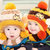 秋冬婴儿帽子围脖套装1-2岁毛线帽围巾男女宝宝帽子0-3-6-12个月(米色)