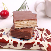 威化饼俄罗斯进口大牛巧克力夹心威化250g休闲办公零食包邮(250g 原味)