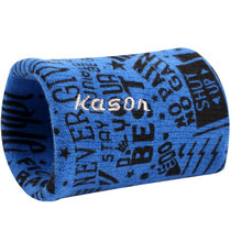 凯胜（KASON）跑步/篮球/羽毛球/健身运动型吸汗护腕FHWM004(蓝黄色 单只)