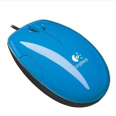 Logitech/罗技 LS1激光有线鼠标 USB有线笔记本鼠标  盒装*(蓝色)