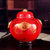 时尚家居装饰摆设景德镇陶瓷经典花瓶中国红储物罐花瓶（含底座(招财进宝)