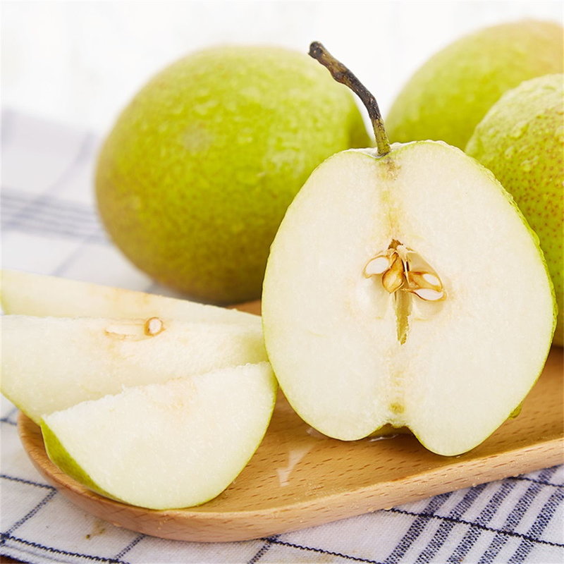 誉福园新疆库尔勒香梨30枚大果单果120g以上肉质脆嫩甘甜美味易化渣核