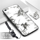 苹果6splus手机壳 iPhone6Plus保护套 苹果iphone6/6splus个性日韩卡通硅胶磨砂防摔彩绘软壳(图5)