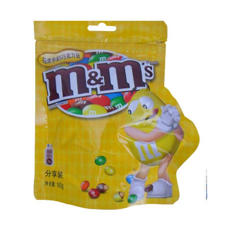 m&ms 花生牛奶巧克力豆分享装 160g/袋
