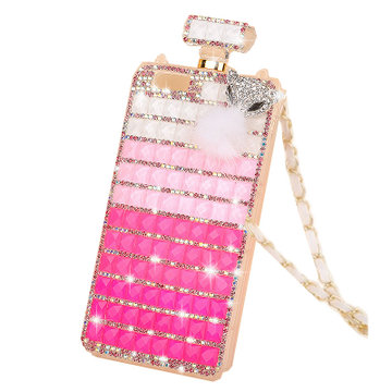 bulbar 水钻香水瓶带挂链手机壳硅胶套保护壳套 适用于oppo r2017/r