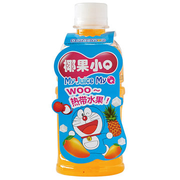 椰果小q椰果橙汁饮料320ml