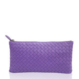 BOTTEGA VENETA女士紫色羊皮手拿包 256399-V001O-5220紫色 时尚百搭