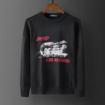 Jeep男士针织毛衣时尚保暖毛衣JPCS3203HX(黑色 M)