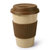 玉米 天然稻壳植物纤维材质茶杯 咖啡杯创意水杯牛奶带盖套办公室杯子(咖啡色)第2张高清大图